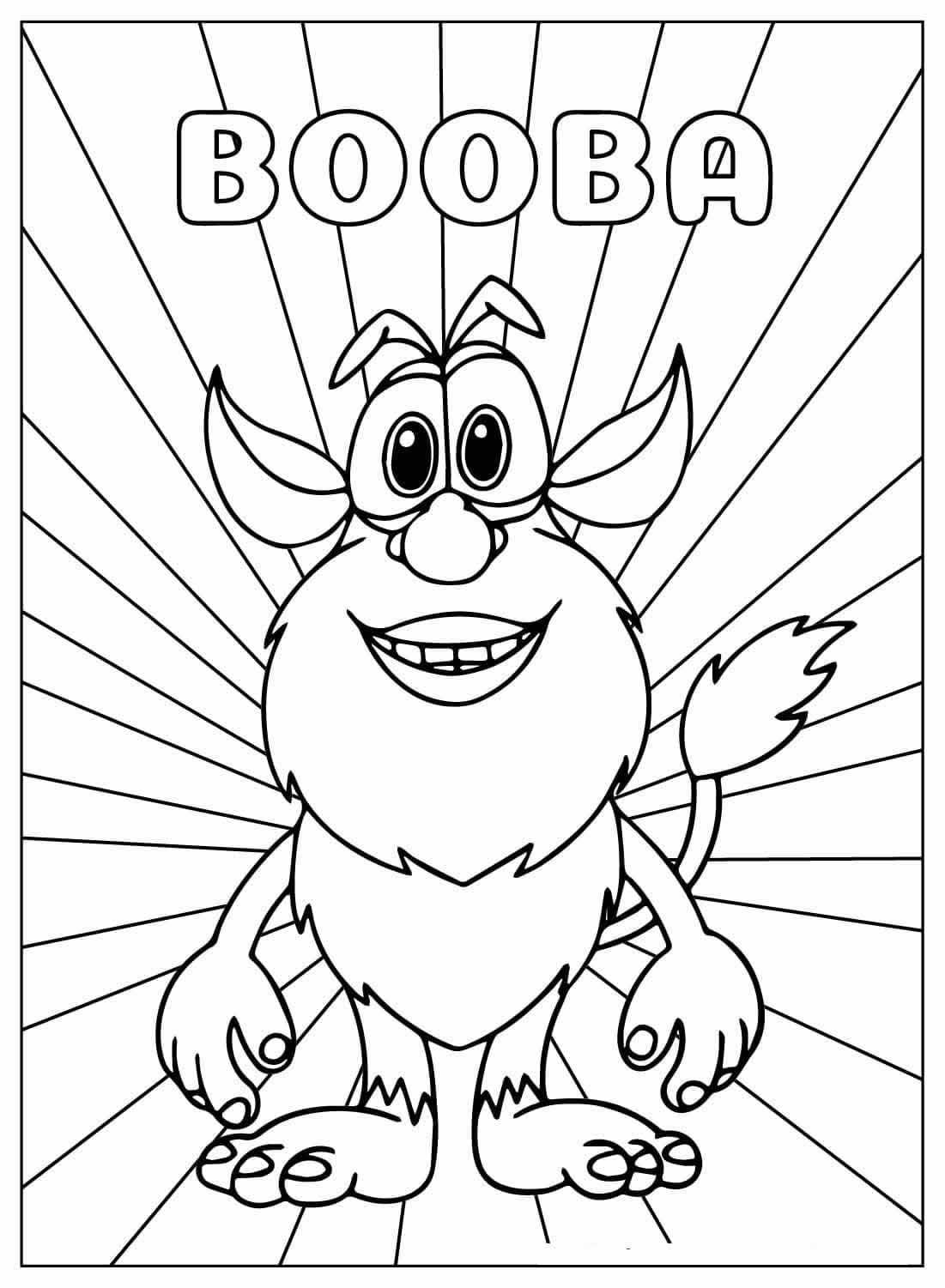 Fisa de colorat cu Booba 21